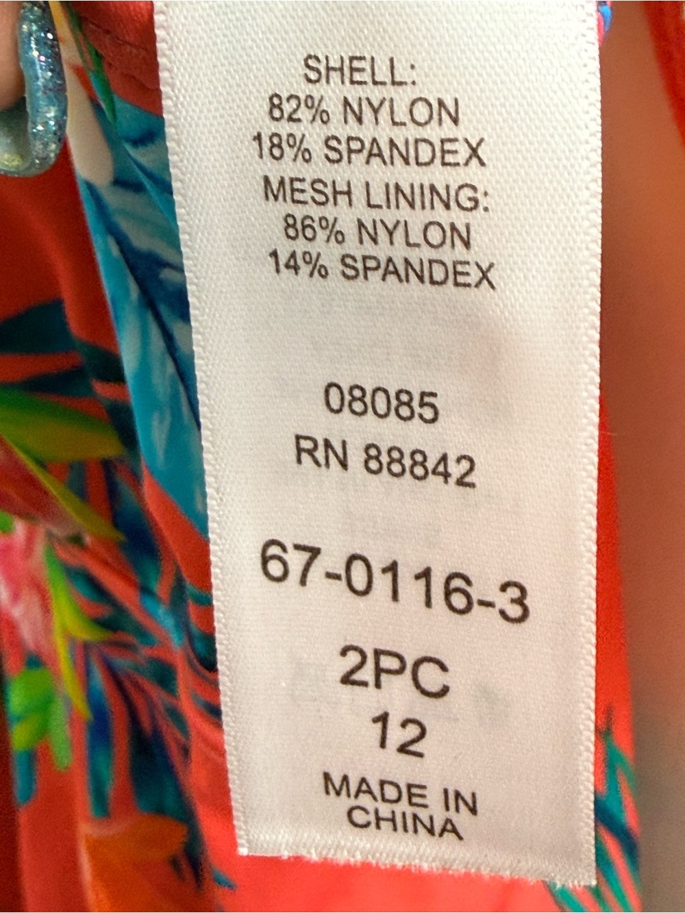 Kim Gravel x Swimsuits Floral Tankini and Brief Size 12 NWT - Picture 5 of 5